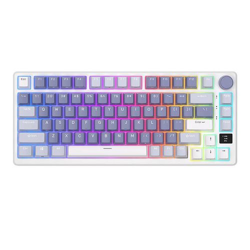 Wireless mechanical keyboard Royal Kludge RKM75 RGB, Silver switch (blue), Royal Kludge RKM75 silver switch