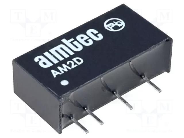 Converter: DC/DC; 2W; Uin: 10.8÷13.2VDC; Uout: 5VDC; Uout2: -5VDC AIMTEC AM2D-1205DZ