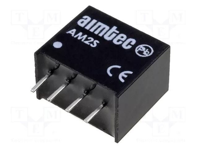 Converter: DC/DC; 2W; Uin: 4.5÷5.5VDC; Uout: 5VDC; Iout: 400mA; SIP4 AIMTEC AM2S-0505SZ