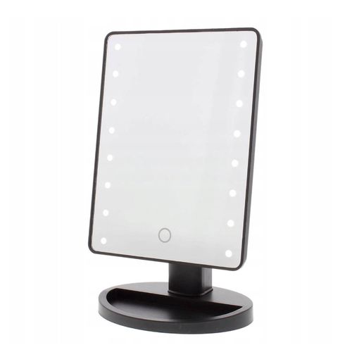 Extralink Makeup Mirror, Black Lighted with Stand, EXTRALINK EX.39692 5906168639692