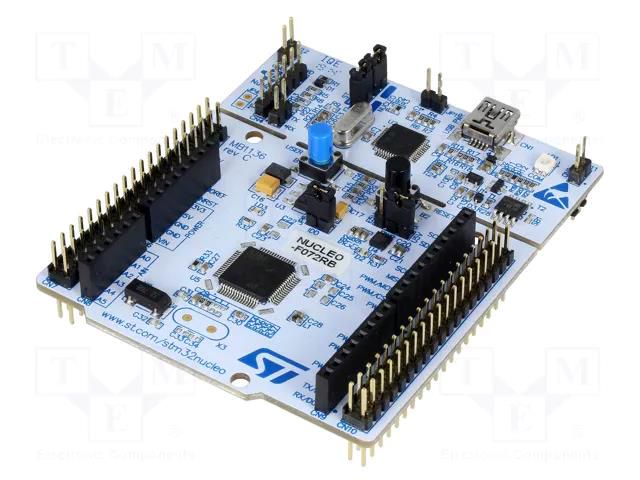 Dev.kit: STM32; base board; Comp: STM32F072RBT6 STMicroelectronics NUCLEO-F072RB