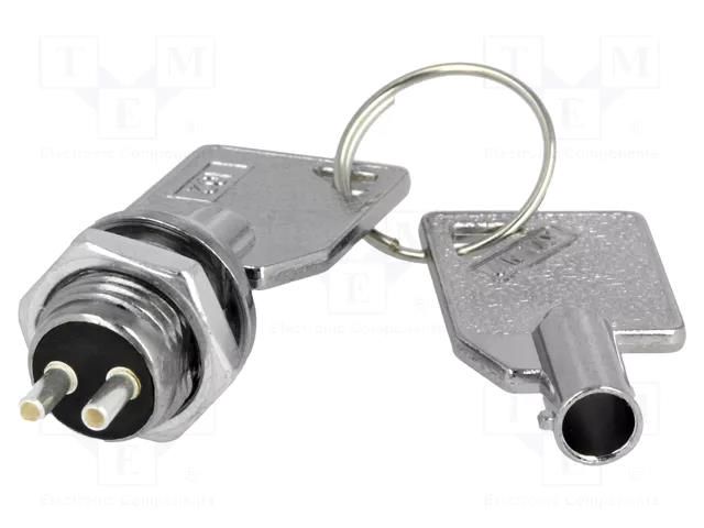 Switch: key switch; Stabl.pos: 2; Switch.method: OFF-ON; Key: round NINIGI KS-38