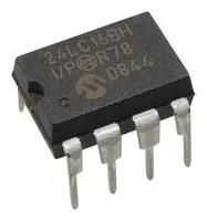EEPROM, 16KBIT, -40 TO 85DEG C 24LC16BH-I/P
