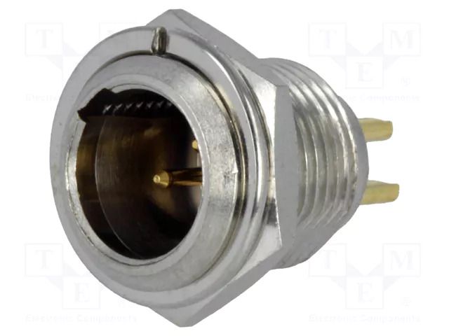 Connector: XLR mini; socket; male; PIN: 3; soldering; Ø11mm NINIGI MXLR-3W-C
