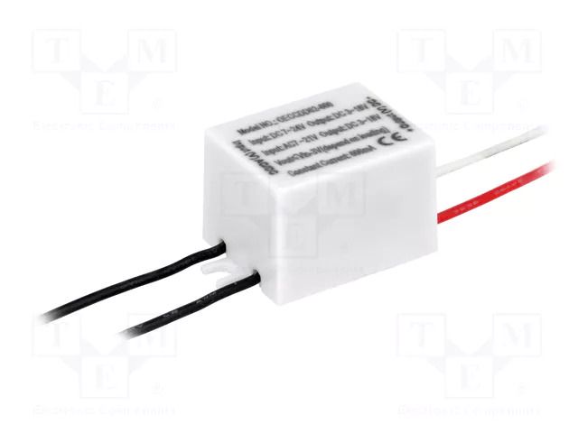 Power supply: linear; LED; 3÷18V; 600mA; 7÷21VAC; 7÷24VDC; IP65 OPTOSUPPLY OECCDD02-600