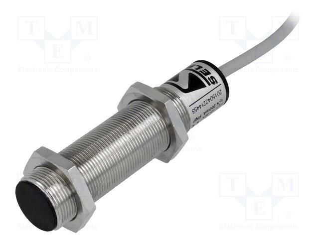 Sensor: inductive; OUT: PNP / NO; 0÷5mm; 10÷30VDC; M18; 2m; IP67 SELS PCID-5ZP