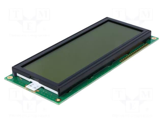 Display: LCD; alphanumeric; STN Positive; 20x4; yellow-green; LED RAYSTAR OPTRONICS RC2004C-YHY-ESX