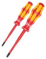 POZIDRIV SCREWDRIVER SET, 2PC 165 IS PZ/S # 1 + 2