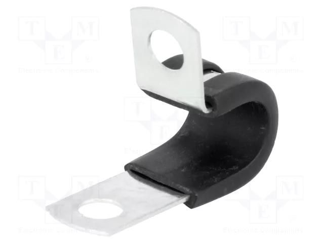 Fixing clamp; ØBundle : 11.1mm; W: 12.7mm; steel ESSENTRA SPN-7