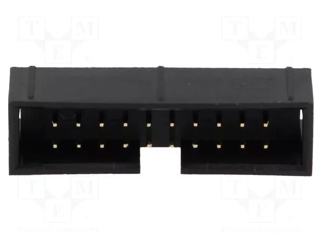 Connector: IDC; socket; male; PIN: 20; straight; THT; 2.54mm; 2x10 AMPHENOL COMMUNICATIONS SOLUTIONS T821-1-20-S1