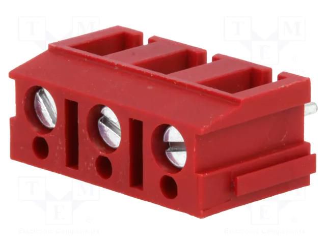 PCB terminal block; angled 90°; 7.5mm; ways: 3; on PCBs; 2.5mm2 PTR MESSTECHNIK TB-7.5-P-3P