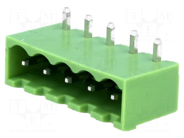 Pluggable terminal block; Contacts ph: 5mm; ways: 5; angled 90° XINYA TBG-5.0-KW-5P