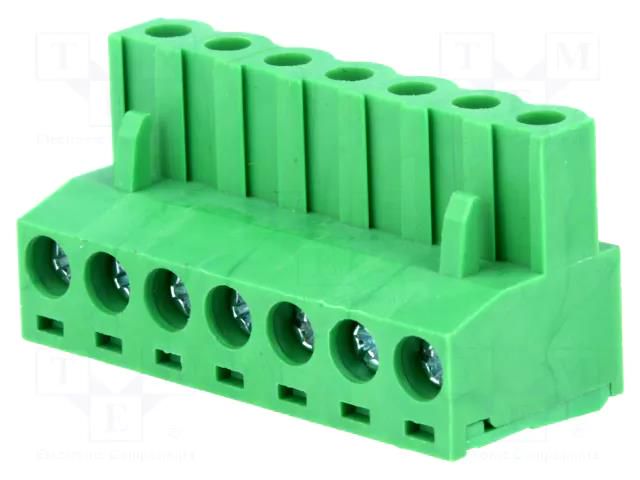 Connector: pluggable terminal block; plug; female; 15A; 300V; 1x7 NINIGI TBW-5-7P/GN