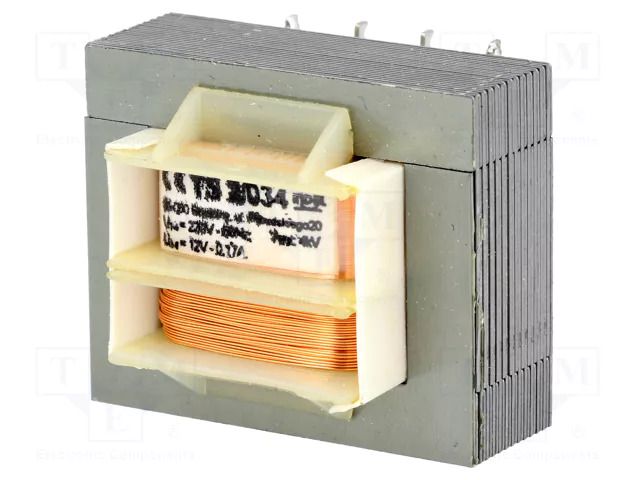 Transformer: mains; 2VA; 230VAC; 12V; 170mA; screw type; IP00 INDEL TS2/034