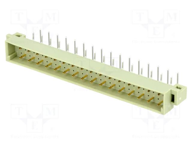 Connector: DIN 41612; socket; male; PIN: 32; angled 90°; THT NINIGI ZDIN-CM-32KAC