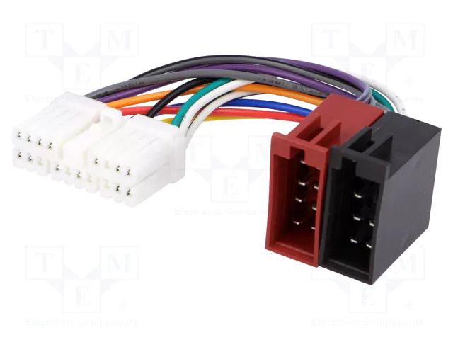 Connector; radio,ISO; Chevrolet,Daewoo,SsangYong; PIN: 18 4CARMEDIA ZRS-54