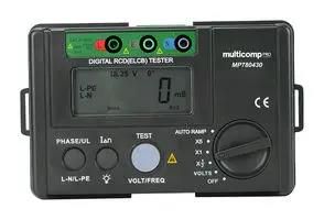 DIGITAL RCD TESTER, LCD, 400G MP780430