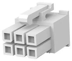 CONNECTOR HOUSING, RCPT, 6WAYS 1586765-6