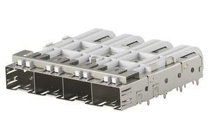 SFP CAGE, 4 PORT, PRESS FIT 1761008-3