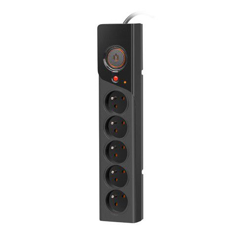 ARCON Z5 PROTECTING POWER STRIP 5X SOCKETS, 5M CABLE, BLACK, ARMAC ARCON Z5 5M BLACK 5904722197725