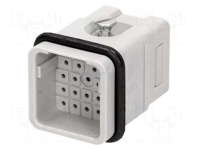 Connector: HDC; contact insert; male; 6.5A; 50V; Han Q; PIN: 21 HARTING 09120213001