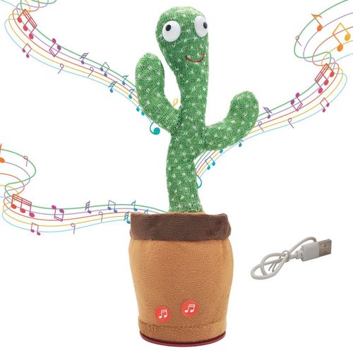 Dancing Cactus Toy Extralink Toys, Singing Toy for Kids LED USB, EXTRALINK EX.24244 5907207224244
