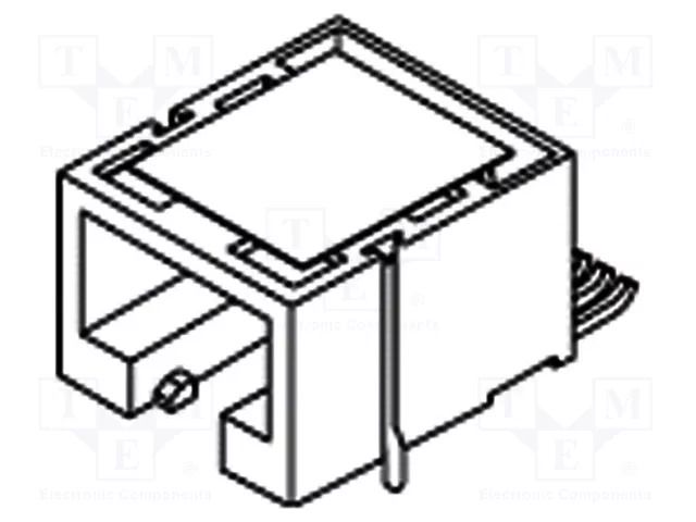 Connector: RJ12; socket; PIN: 6; low profile; 6p6c; SMT; straight MOLEX MX-85502-5011