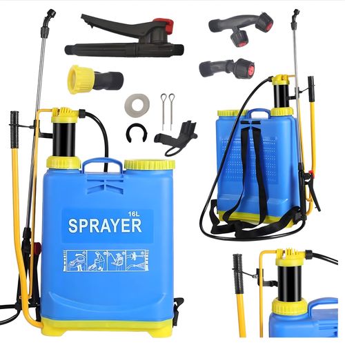 16L Black Forest Backpack Sprayer, Pressure Garden Sprayer with Hose and Nozzles, EXTRALINK EX.24725 5907207224725