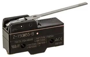 MICROSWITCH, SPDT, 15A, 250VAC, SCREW Z-15GW55-B