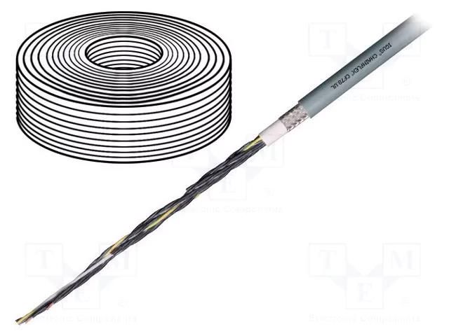 Wire: control cable; chainflex® CF78.UL; 5G2.5mm2; grey; stranded IGUS CF78.UL.25.05