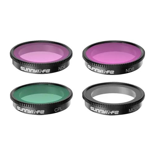 Set of 4 filters MCUV+CPL+ND4+ND8 Sunnylife for Insta360 GO 3/2, Sunnylife IST-FI9316