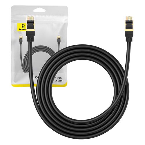Network cable cat.8 Baseus Ethernet RJ45, 40Gbps, 2m (black), Baseus B0013320A111-03