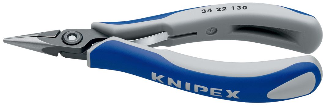 KNIPEX 34 22 130 Precision Electronics Gripping Pliers with multi-component handles burnished 130 mm 34 22 130 4003773061472