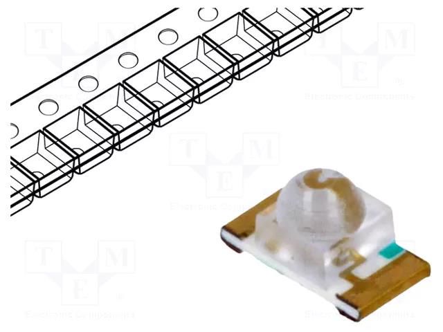 LED; SMD; 1206; blue; 650÷850mcd; 3.2x1.6x1.8mm; 35°; 20mA OPTOSUPPLY OSB5120641E