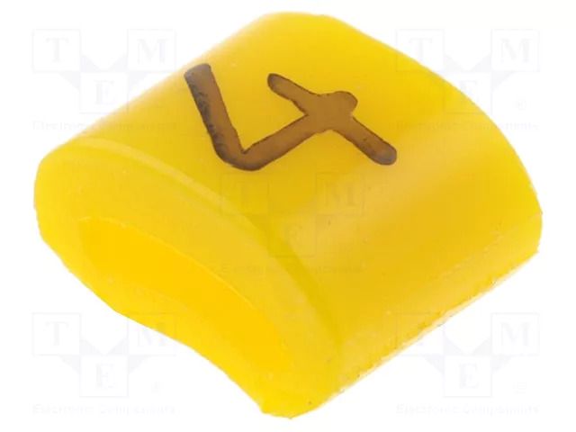 Markers; Marking: 4; 1.1÷2.5mm; H: 3mm; A: 6mm; -30÷100°C; leaded KURANT MZ-0/4