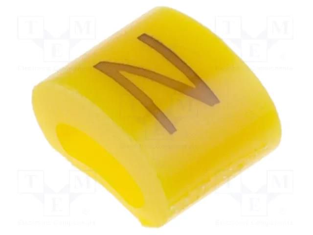 Markers; Marking: N; 1.1÷2.5mm; H: 3mm; A: 6mm; -30÷100°C; leaded KURANT MZ-0/N