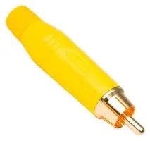 RCA CONN, PLUG, 2POS, 13.8MM ACPRYEL