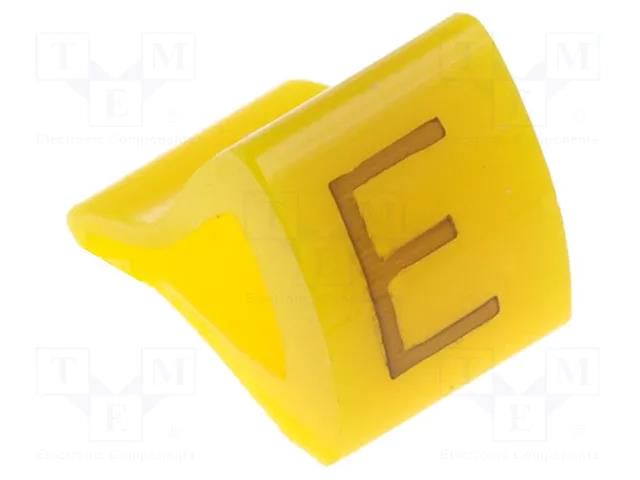 Markers; Marking: E; 1.7÷3.5mm; H: 7mm; A: 6mm; -30÷100°C; leaded KURANT MZ-1/E