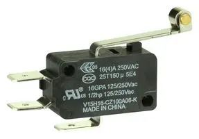 MICROSWITCH, STANDARD V15H16-CZ100A06-K