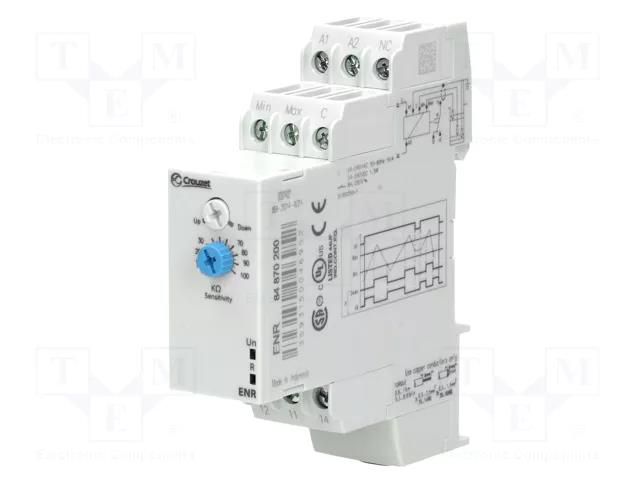 Level monitoring relay; conductive fluid level; 24÷240VAC; ENR CROUZET CROUZET84870200