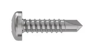 PAN HEAD SCREW, STEEL, 4.2MM X 13MM 4.2 X 13 PUSTDX Z100 UNSERRATED DIN7504
