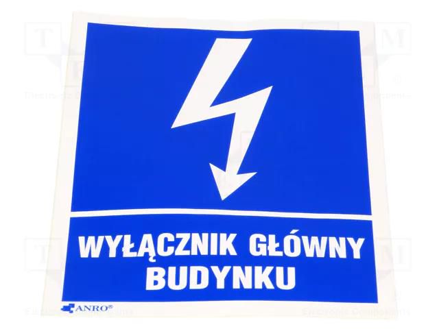 Safety sign; informative; self-adhesive folie; W: 105mm; H: 148mm ANRO 2EIA105/148FS