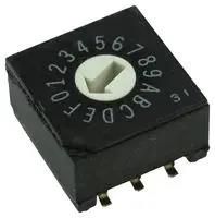 ROTARY CODED SW, BCD, 0.025A, 24V, SMD A6RS-102RF-P