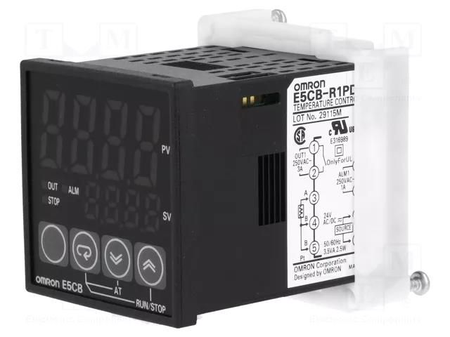 Module: regulator; Pt100; temperature; SPST-NO; OUT 2: SPST-NO OMRON E5CB-R1PD