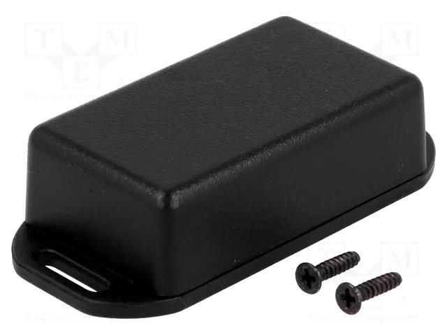 Enclosure: multipurpose; X: 35mm; Y: 60mm; Z: 20mm; with fixing lugs HAMMOND HM-1551HFLBK
