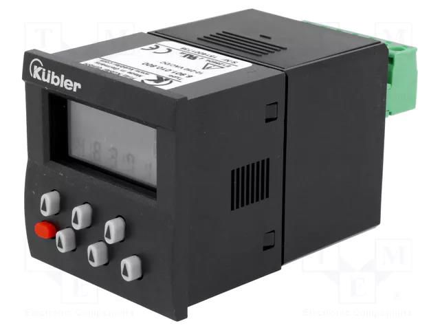 Counter: electronical; LCD; pulses; 999999; 250VAC/2A; IP65 KÜBLER KUBLER-901