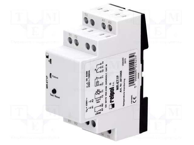 Monitoring relay; motor temperature; 230VAC; Temp.sensor: PTC RELPOL MR-ET1P