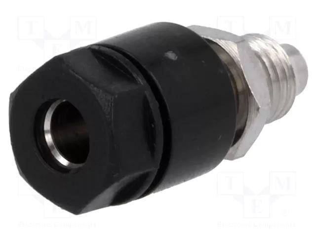 Connector: 4mm banana; socket; 36A; 30VAC; 60VDC; Cutout: Ø6mm ELECTRO-PJP PJP3230-I-N