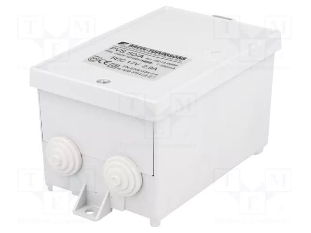 Transformer: protective; 50VA; 230VAC; 17V; IP54; Ins.class: II BREVE TUFVASSONS PVS50/A230/17V