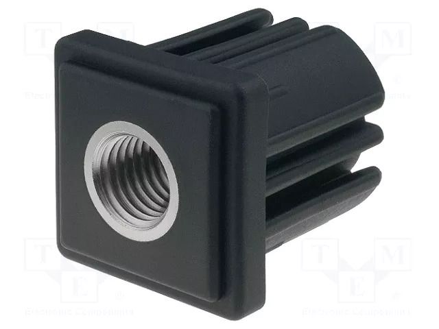 Stopper; for feet fastening,for profiles; H: 43mm; polyamide ELESA+GANTER ND.Q-40X2-M16